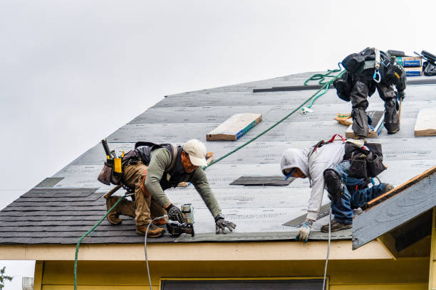 Professional Gutter Installation technician working in Manquin, VA